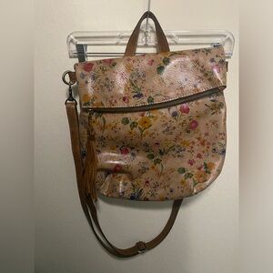 Patricia Nash Burnished Tooled Luzille Convertible Backpack (Prairie Rose)